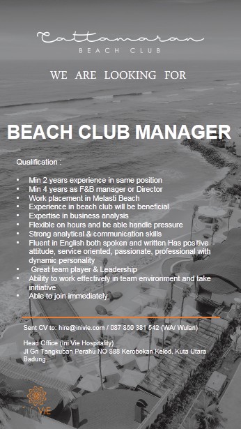 Cattamaran Beach Club Kuta