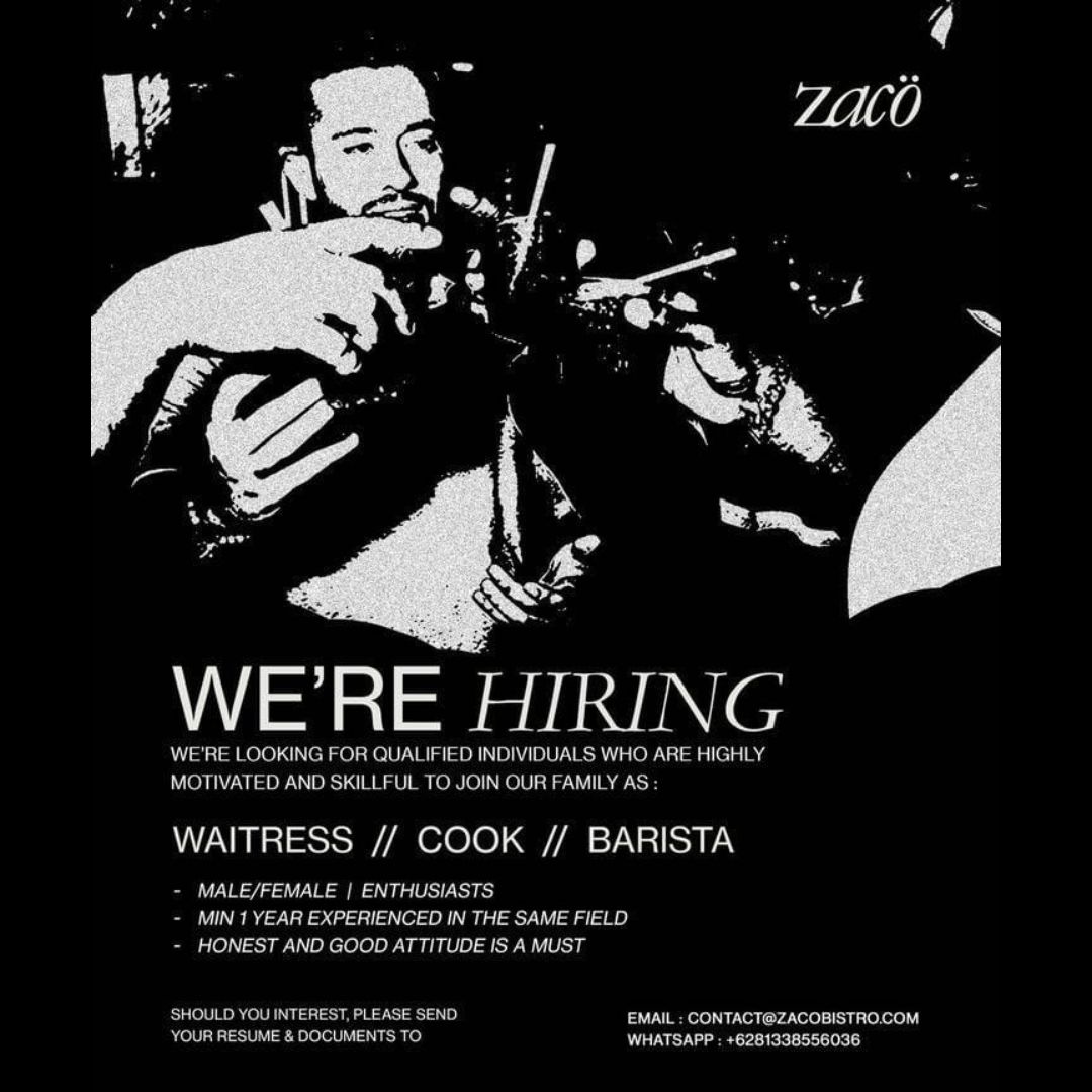 Lowongan Zaco Bistro Kuta