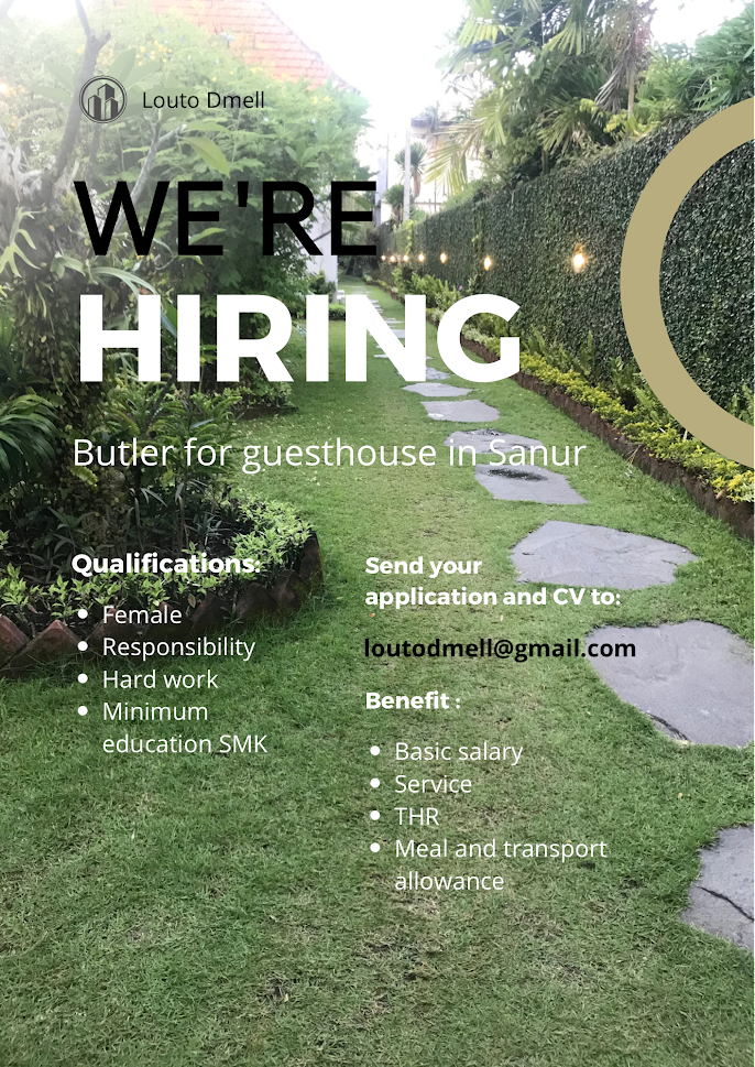 Lowongan Louto Dmell Guest House Sanur