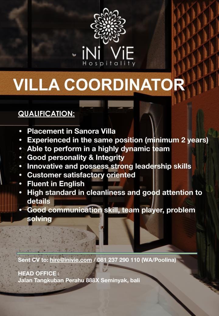 Lowongan iNi Vie Hospitality