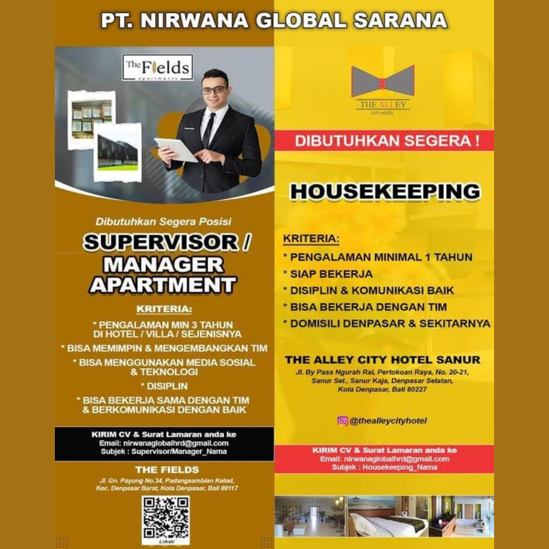 Lowongan PT. Nirwana Global Sarana