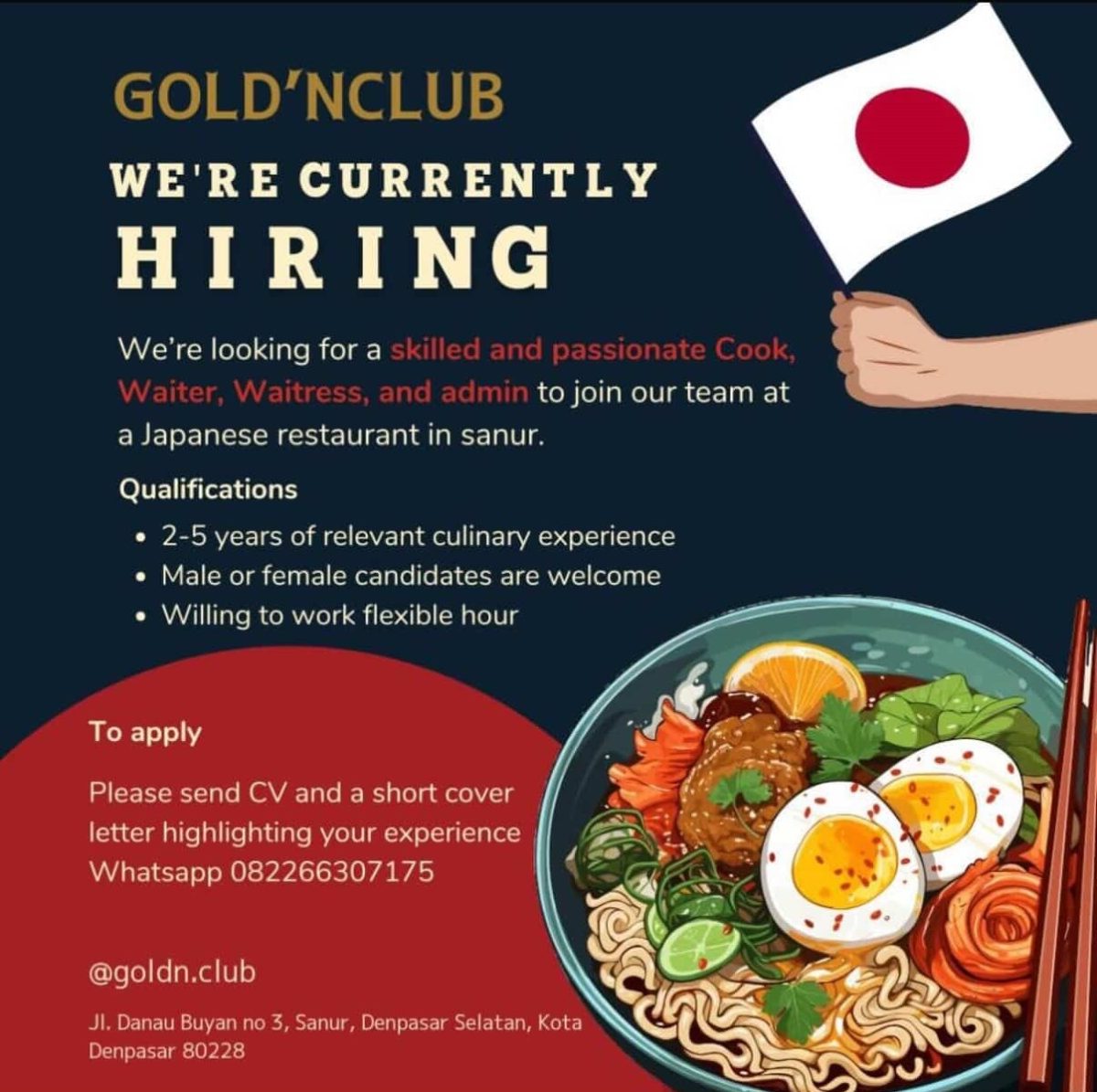 Lowongan Gold’n Club Bali