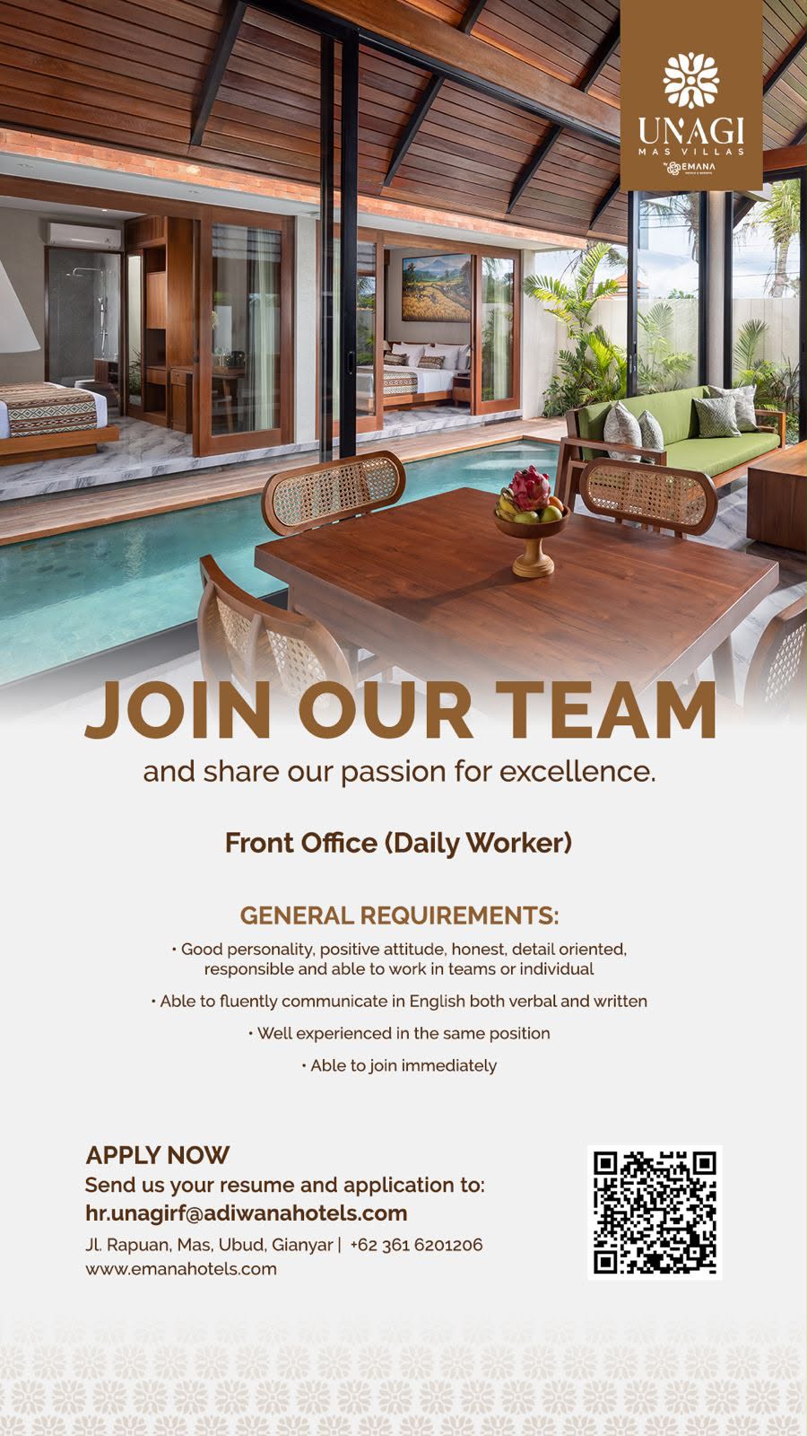 Lowongan Front Office