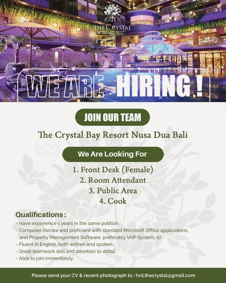 Loker The Crystal Bali okt26